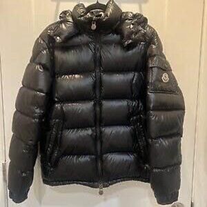 Moncler Black Puffer Jacket for Men